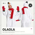 Christmas Adult Children's Christmas Dress Parent-child Plush Onesie Santa Claus Cute Reindeer Snowman Cosplay Home Warm Cloth