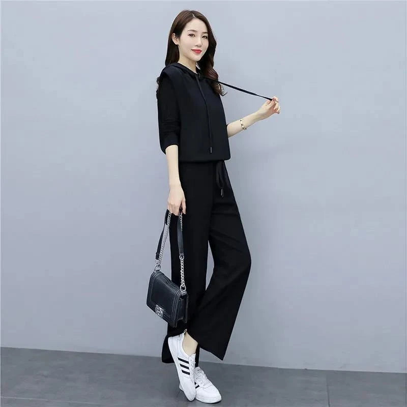 Fashionable Casual Women's Set  Autumn New Style Elegant Youthful Slimming Leisure Sports Ensemble Direct Sale at Low Price