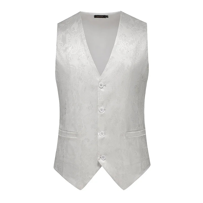 Men's Suit Vests: Solid-Color and Printed Vests for Weddings and Proms—Men's Evening Wear
