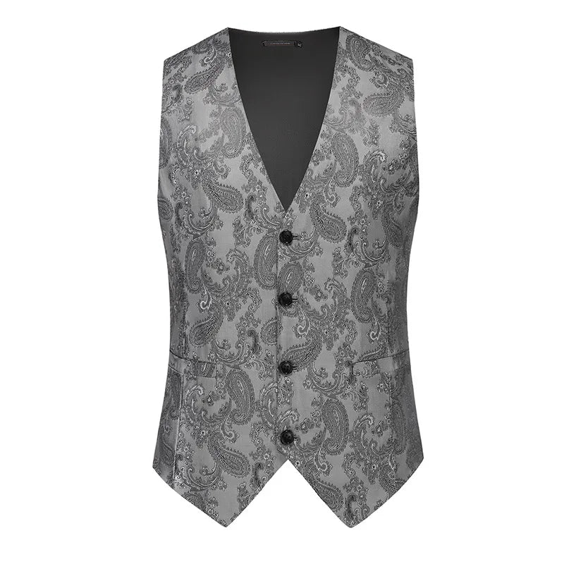 Men's Suit Vests: Solid-Color and Printed Vests for Weddings and Proms—Men's Evening Wear
