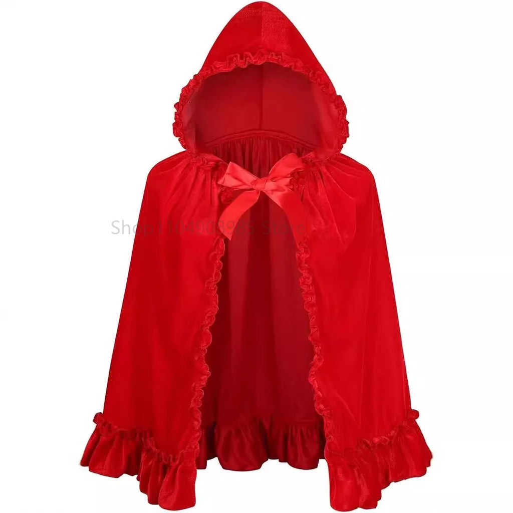 Christmas Clothing Adult Christmas Cloak Cloak Little Red Riding Hood Christmas Cloak Party Stage Performance Clothing