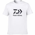 Sport Breathable Graphic T‑Shirt Unisex Men Women Outdoor‑Fishing Letter‑Arrow‑Print Casual Short‑Sleeve Streetwear Tee Tops