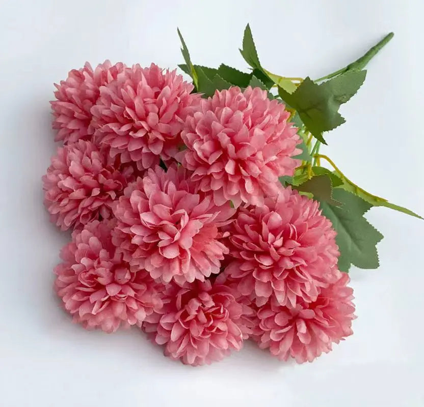 42cm Simulated Hydrangea Camellia Artificial Green Plant Bouquet Bridal Bouquet DIY Home Wedding Table Center Decoration