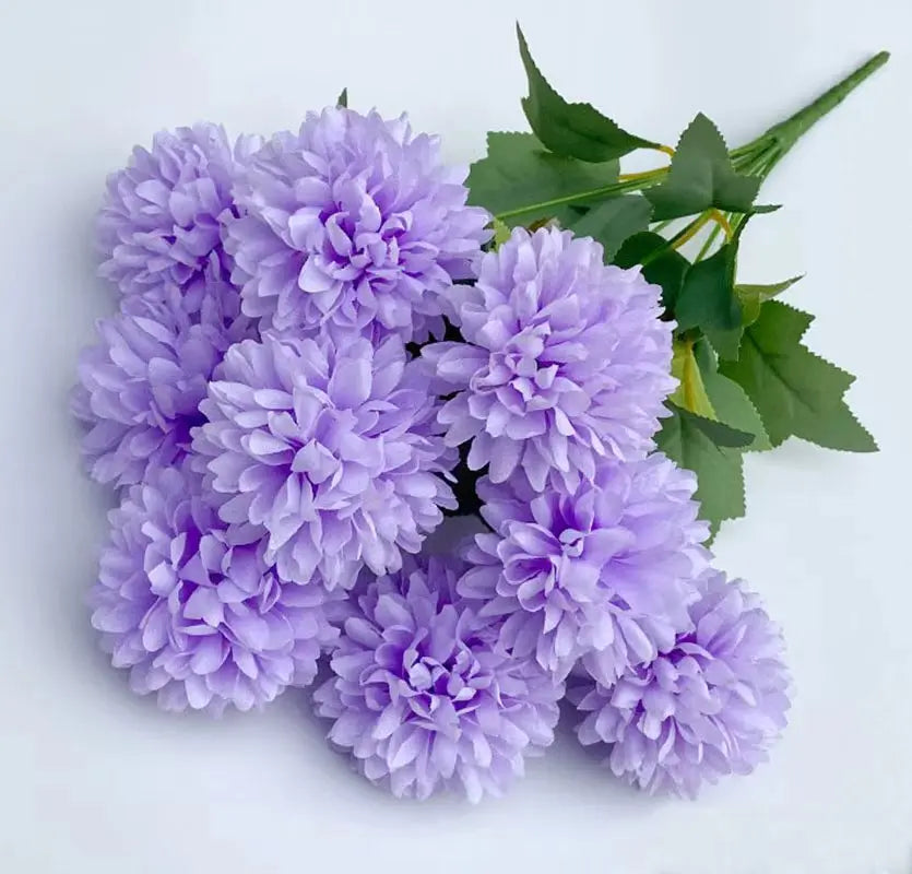 42cm Simulated Hydrangea Camellia Artificial Green Plant Bouquet Bridal Bouquet DIY Home Wedding Table Center Decoration