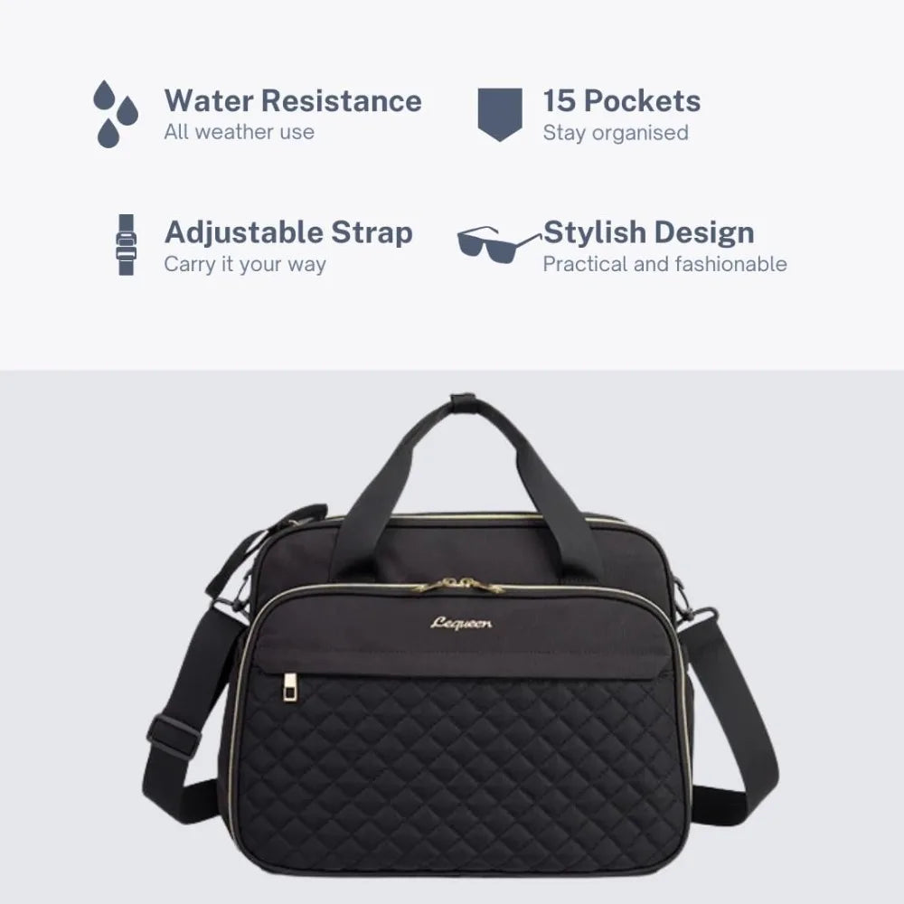 Baby Crossbody Nappy Bag,Baby Diaper Bag Tote,Large Shoulder Wide Opening Travel Messenger Crossbody Bag Mummy Baby Nappy Bag