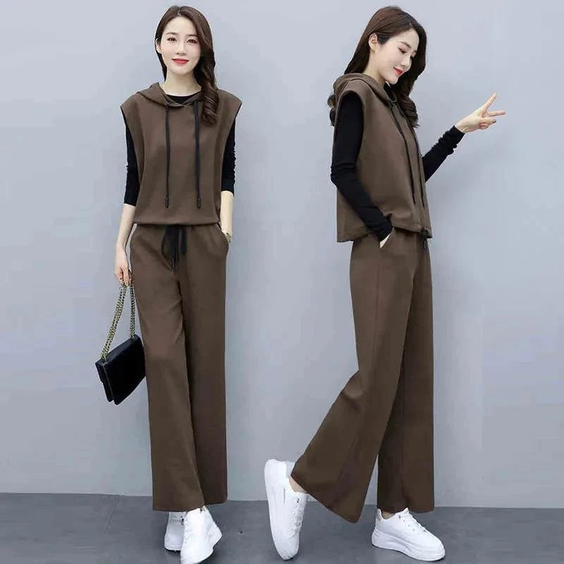 Fashionable Casual Women's Set  Autumn New Style Elegant Youthful Slimming Leisure Sports Ensemble Direct Sale at Low Price