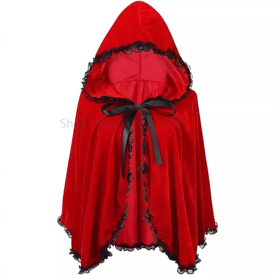 Christmas Clothing Adult Christmas Cloak Cloak Little Red Riding Hood Christmas Cloak Party Stage Performance Clothing