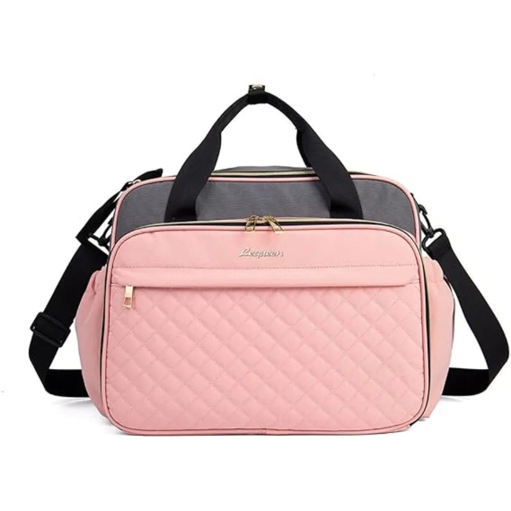 Baby Crossbody Nappy Bag,Baby Diaper Bag Tote,Large Shoulder Wide Opening Travel Messenger Crossbody Bag Mummy Baby Nappy Bag