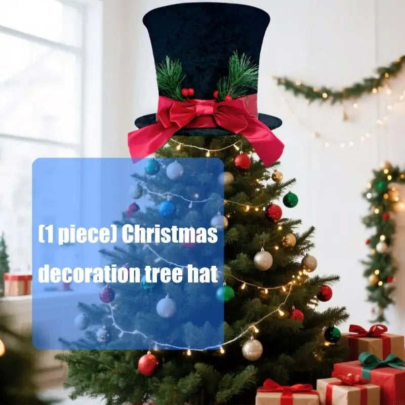 Christmas Tree Top Decoration Elegant Soft Washable Cloth Materials Quick Assembly Festival Home Ornament KXRE