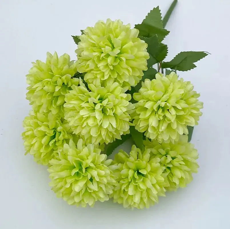 42cm Simulated Hydrangea Camellia Artificial Green Plant Bouquet Bridal Bouquet DIY Home Wedding Table Center Decoration