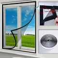 Customizable Size Window Screen No Drilling Removable Reusable Anti-mosquito Window Net mosquito Mesh insect proof for windows ﻿