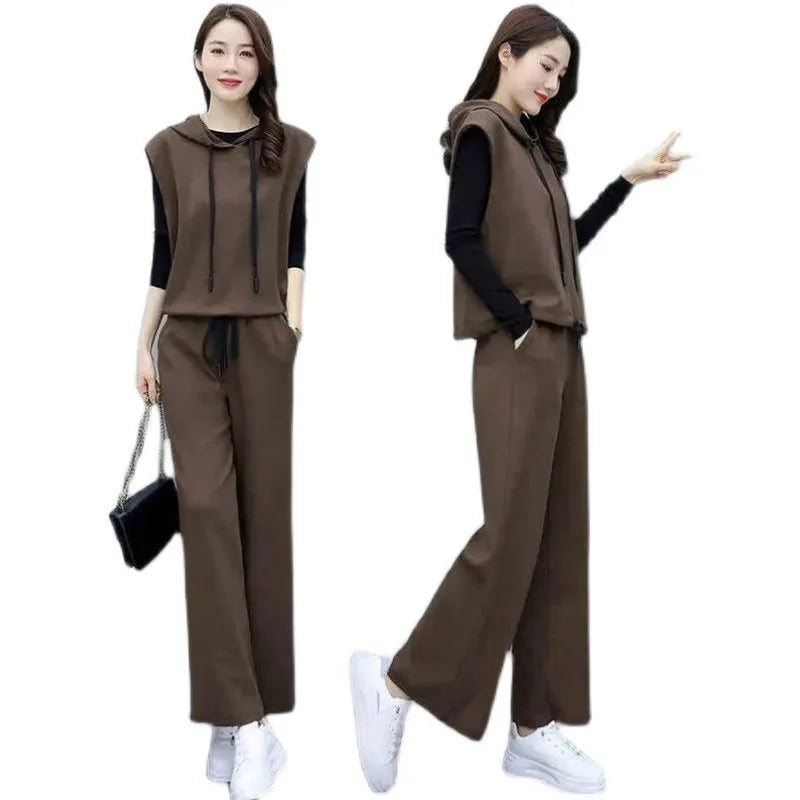Fashionable Casual Women's Set  Autumn New Style Elegant Youthful Slimming Leisure Sports Ensemble Direct Sale at Low Price
