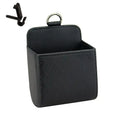 1pc Car Storage Bag Car Air Outlet Debris Bag For Mobile Phone Key Sunglasses Vent Dashboard Tidy Hanging Leather Organizer Box