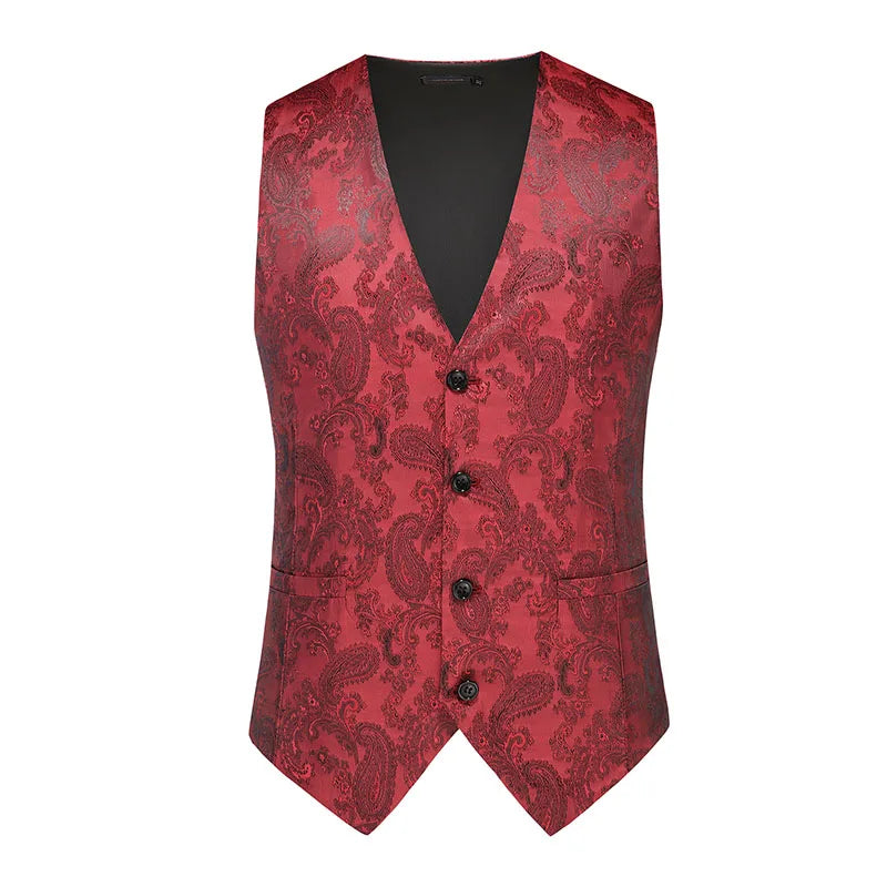 Men's Suit Vests: Solid-Color and Printed Vests for Weddings and Proms—Men's Evening Wear